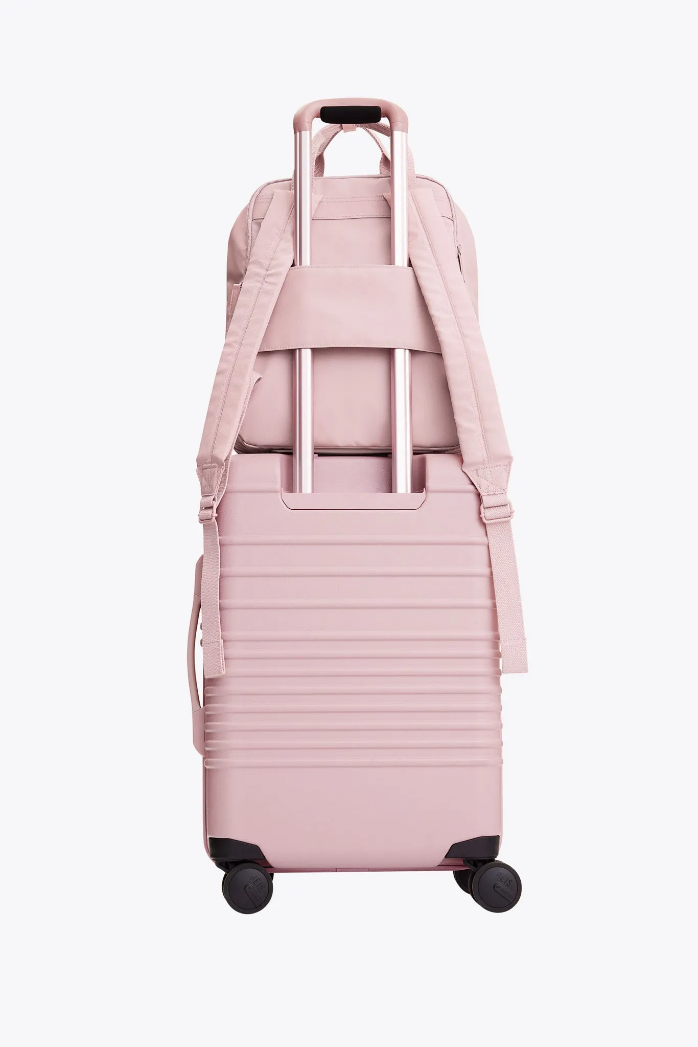 The Expandable Backpack in Atlas Pink