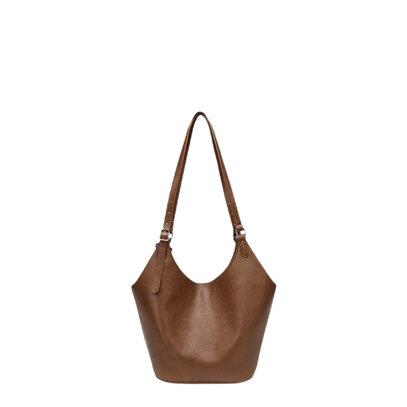 Trendy Leather Shoulder Tote Bag