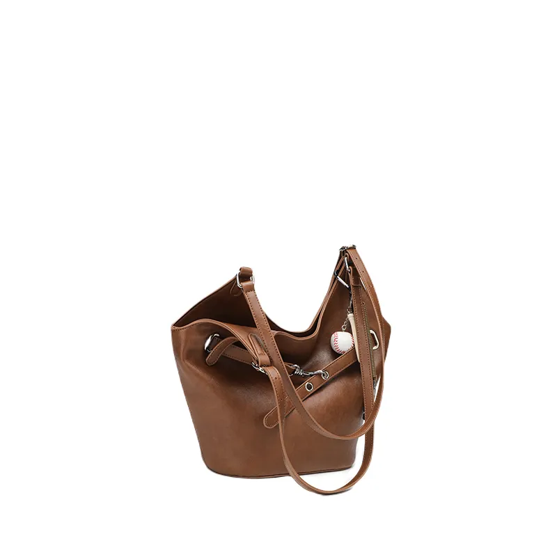 Trendy Leather Shoulder Tote Bag