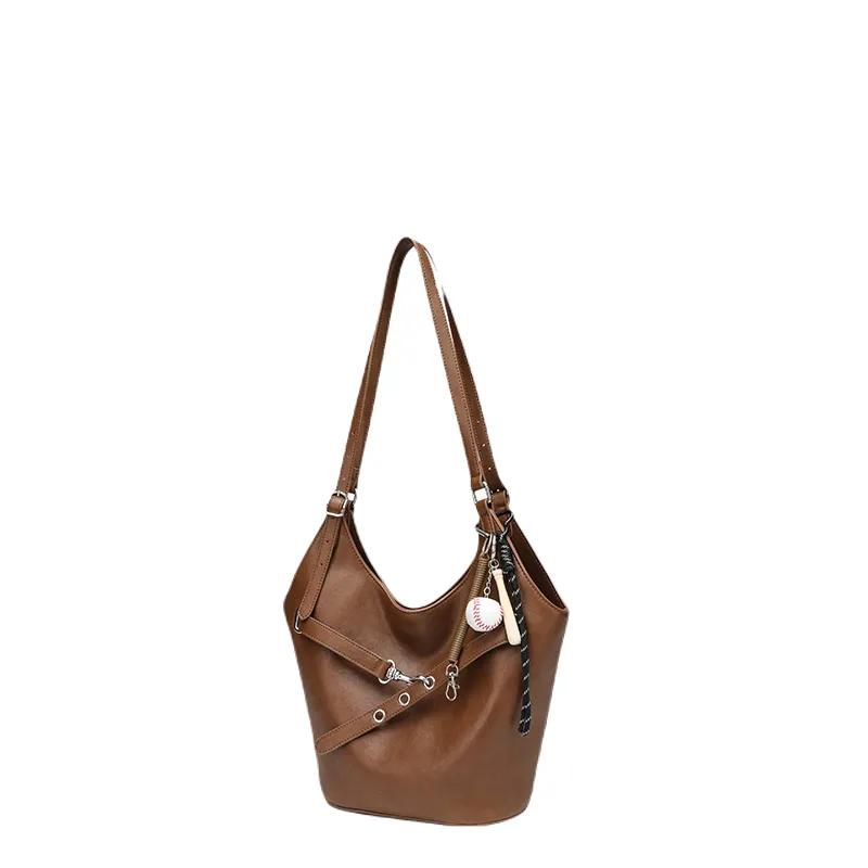 Trendy Leather Shoulder Tote Bag