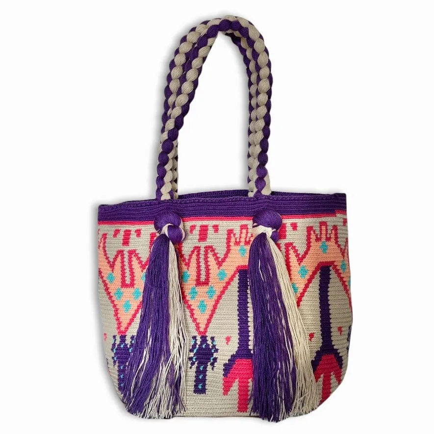 Tribal ENDLESS SUMMER Tote Bags | Long Tassels Beach Tote