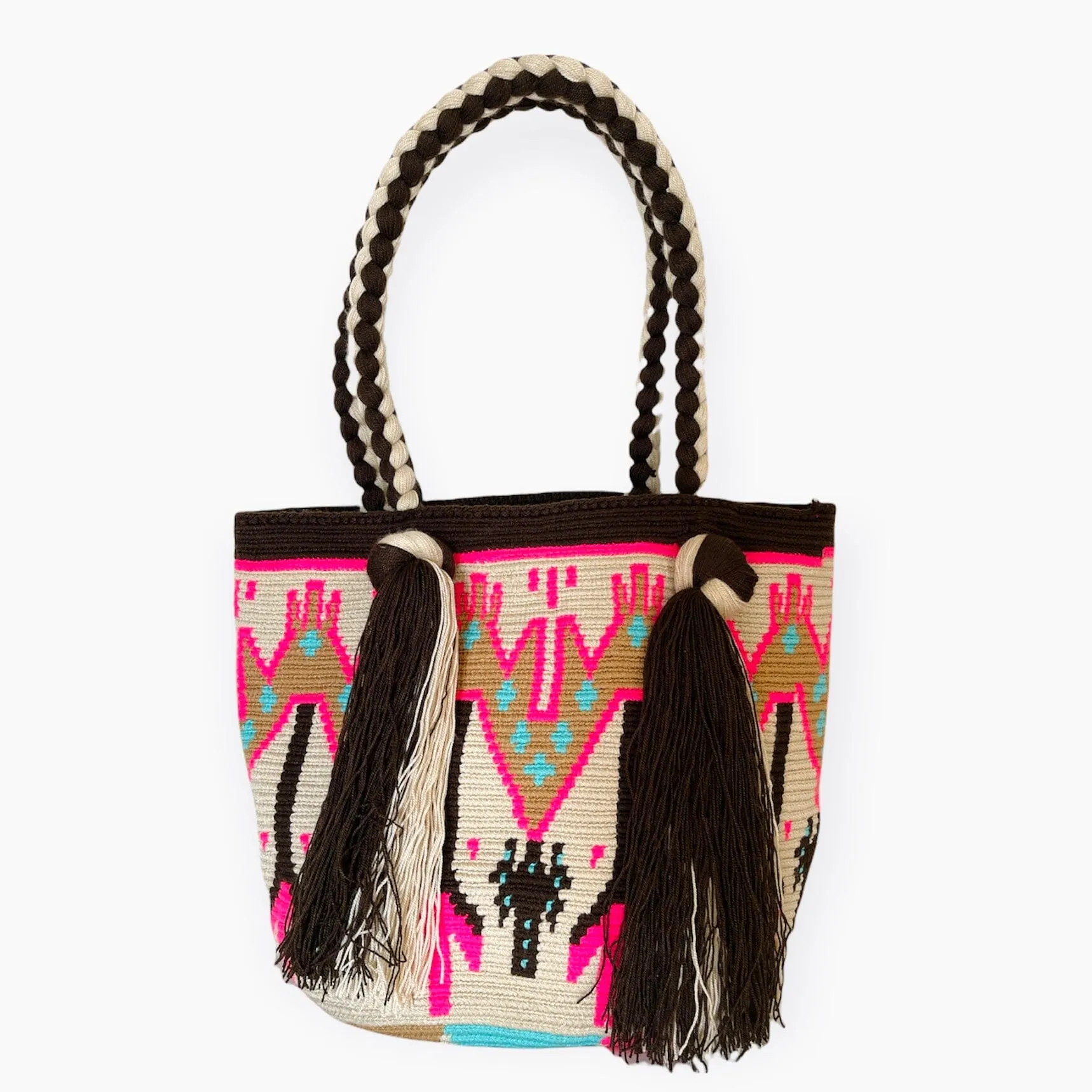 Tribal ENDLESS SUMMER Tote Bags | Long Tassels Beach Tote