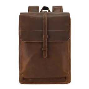 Vintage Charm Leather Backpack