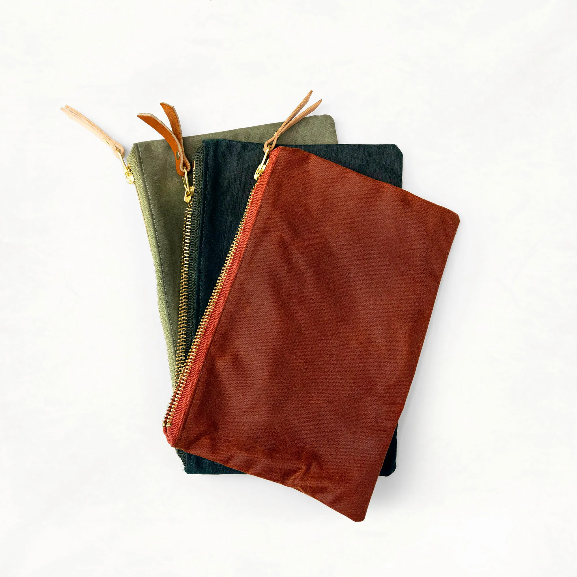 Waxed Canvas Zipper Pouch Kits - Grab Bag!