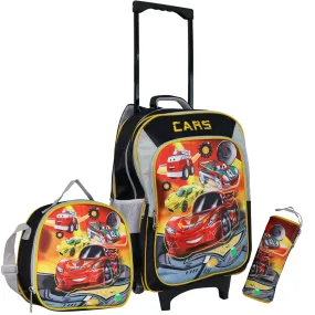 Wheeled School Bags Set of 3-Speed Car