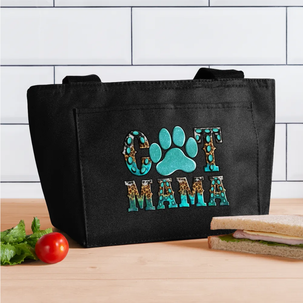 Women Cat Mama Insulated Lunch Bag